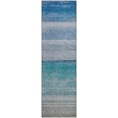 Premium Machine Washable Alijah AMF1252 Stripes Rug