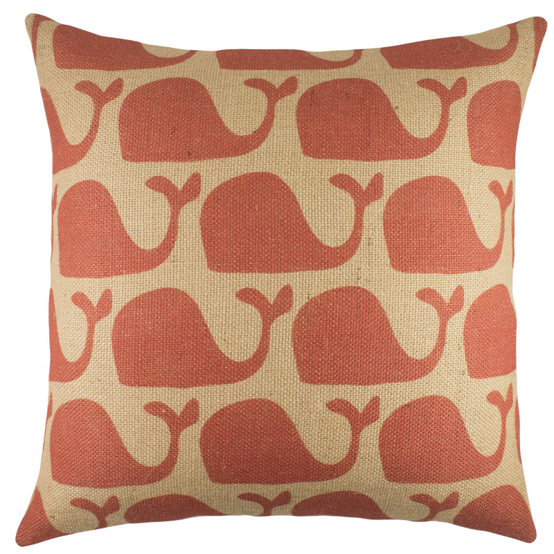 Lanclos Jute / Sisal Reversible Throw Pillow