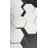 Bianco Dolomite 4" Hexagon Glossy