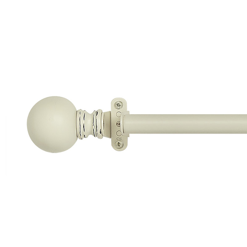 Laurette Adjustable Single Curtain Rod, 28" - 48"