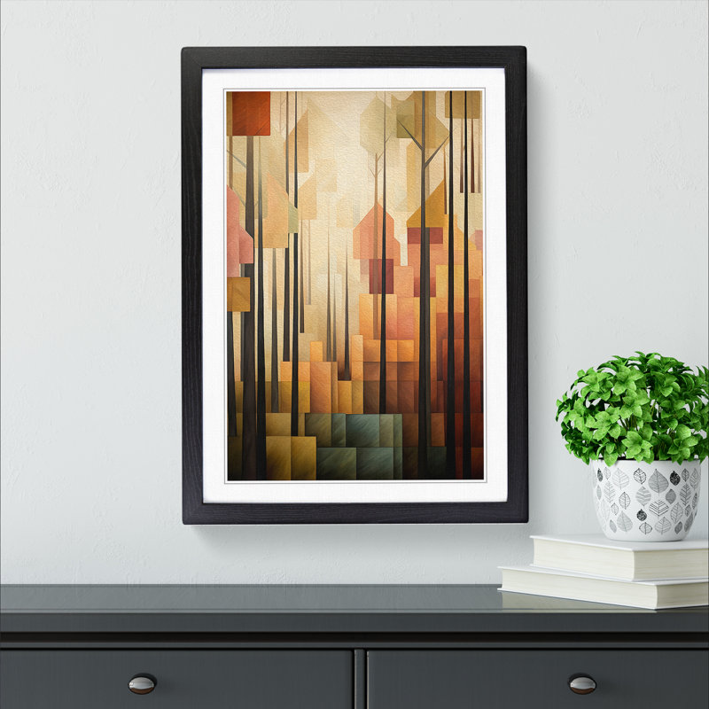 Single Picture Frame Print on Wood, Black Framed, 34cm H x 25cm W