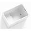 47" Acrylic Freestanding Bathtub With Seat: Spacious Rectangle Shape, Gloss White Finish, Chrome Overflow & Pop-Up Drain CUPC Certificate