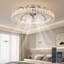 50cm Dimmable Crystal Ceiling Fan with LED Light and Remote Control and APP-451401822