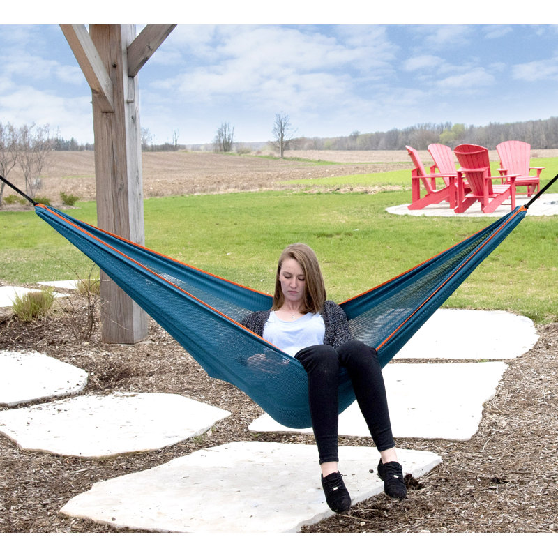 Jaheim Double Hammock, Blue/Orange