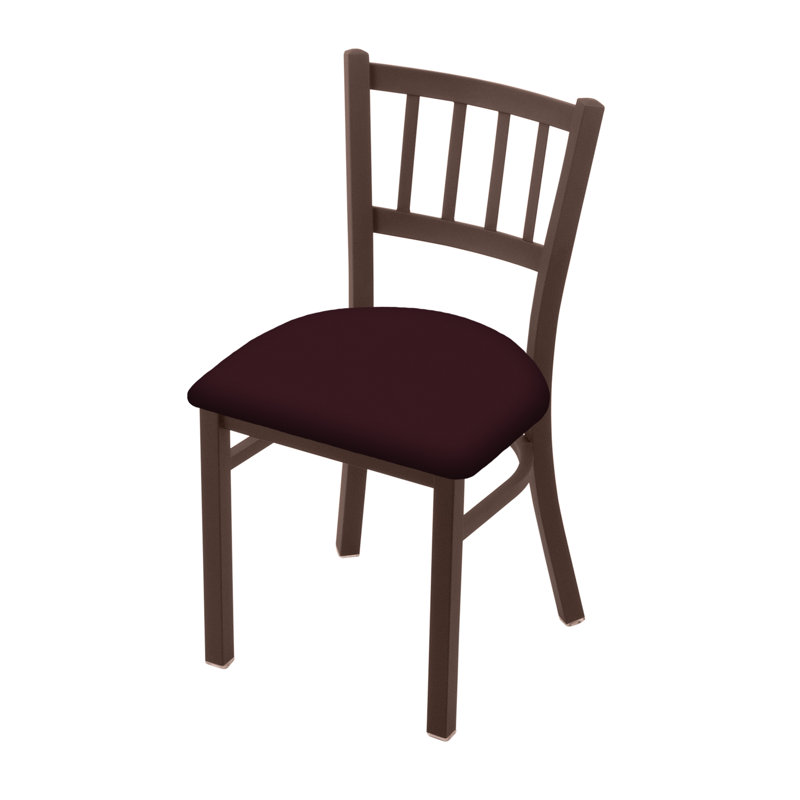 Chaise Contessa 610, Vinyle - Canter Bordeaux, Bronze