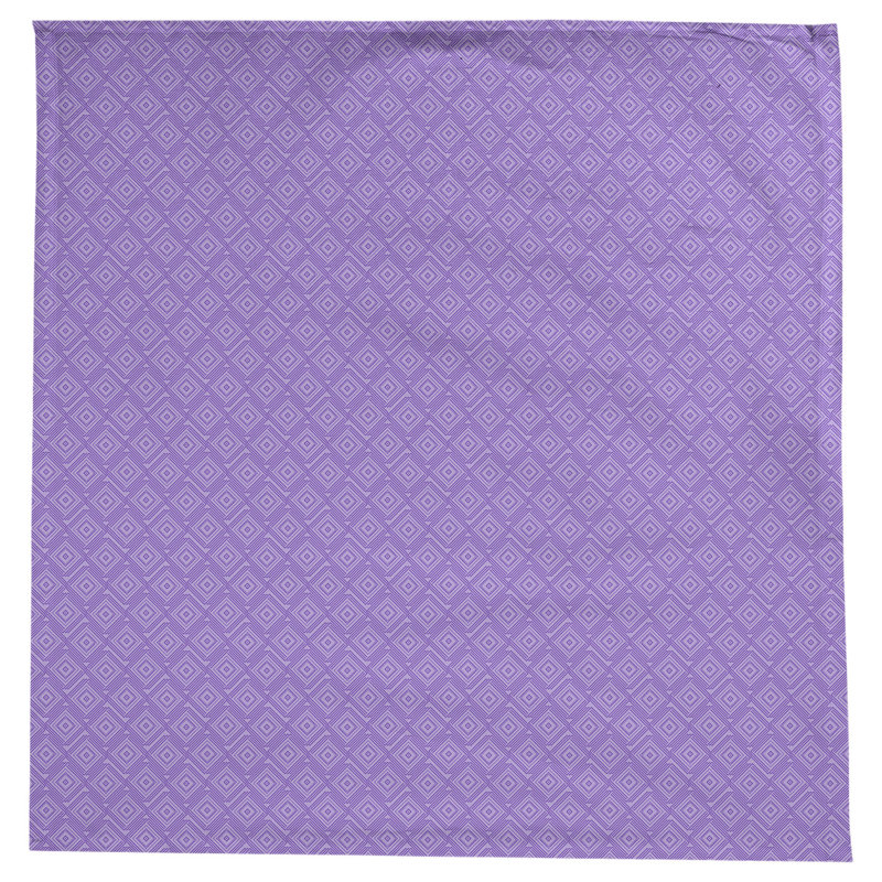 Nappe à labyrinthe carrée Leffel, Mauve