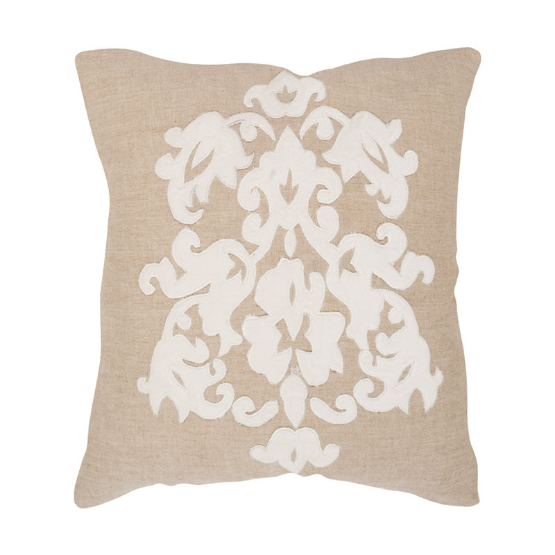 Margie Cotton Throw Pillow, 22" H x 22" W x 2.5" D