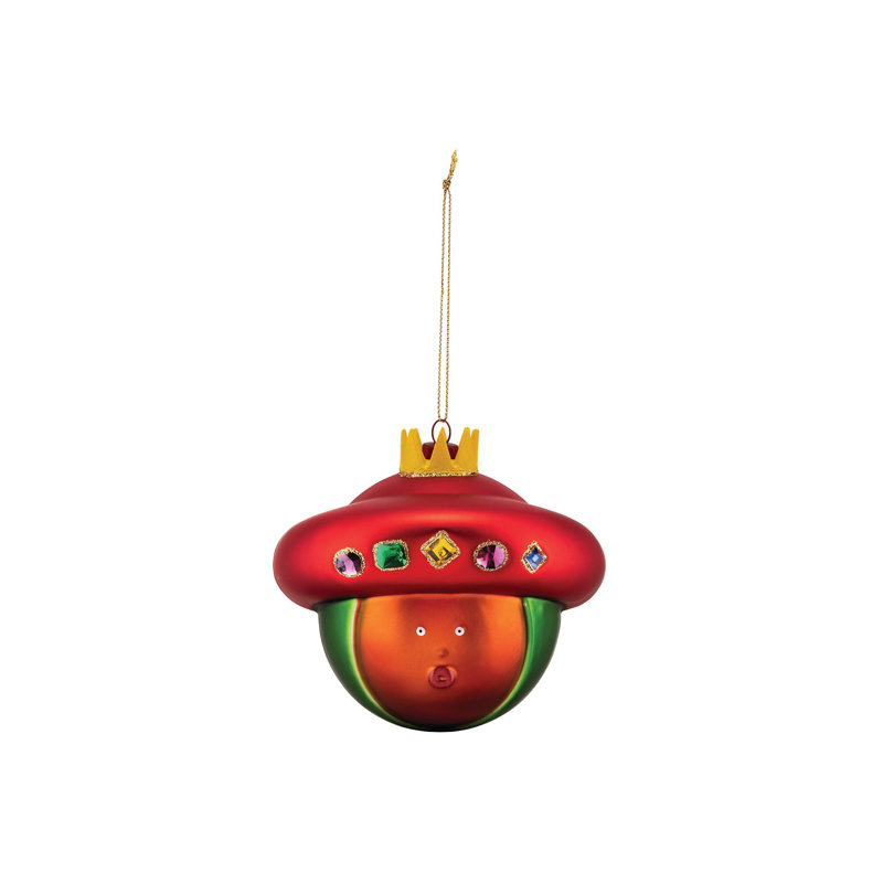 Baldassarre 4.53'' Glass Hanging Figurine Ornament