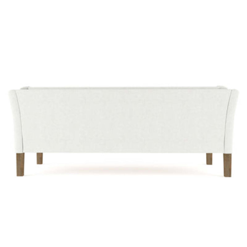 Charlton Flared Shelter-Arm Sofa, Box Weave Linen Oyster, Weathered, 31" H x 72" W x 33" D