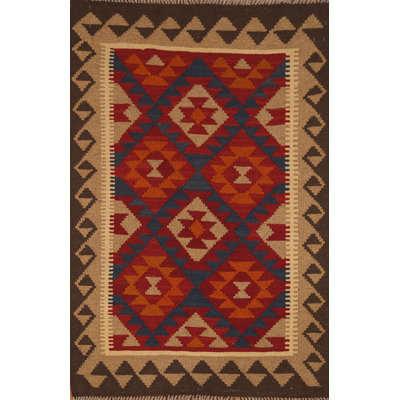 Hand-Woven Kilim Oriental Area Rug 3x5