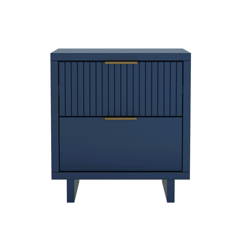 Table de chevet, Bleu