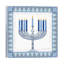 Celebrating Hanukkah III by Kathleen Parr McKenna - Wrapped Canvas Print-812062403