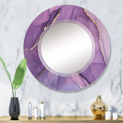 Miroir de salle de bain mural rond
