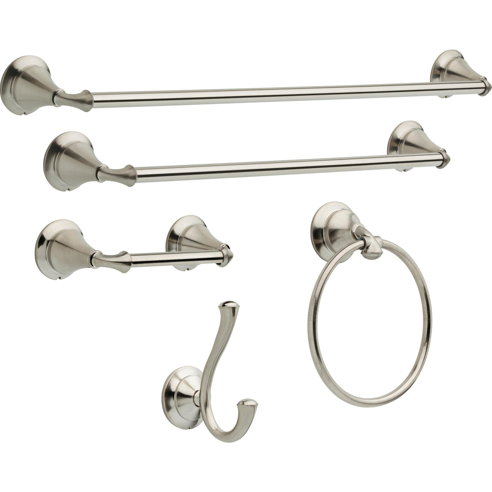 Linden™ Round Closed Towel Ring, Brilliance Stainless