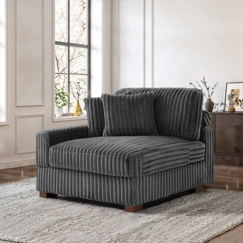 104.9Cm Wide One Arm, Grey