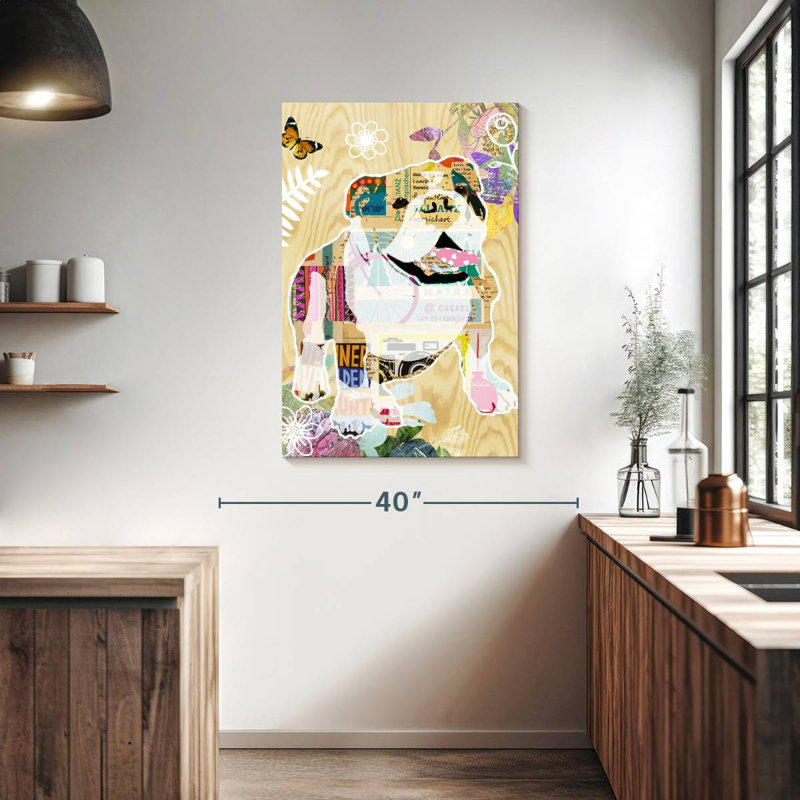 Brampt Pop Art Bulldog II, 39" H x 26" W