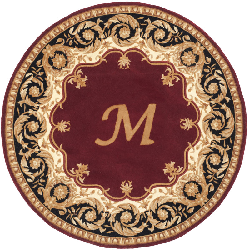 Lenora Hand Tufted Wool Pile Oriental Rug, Round 6', M