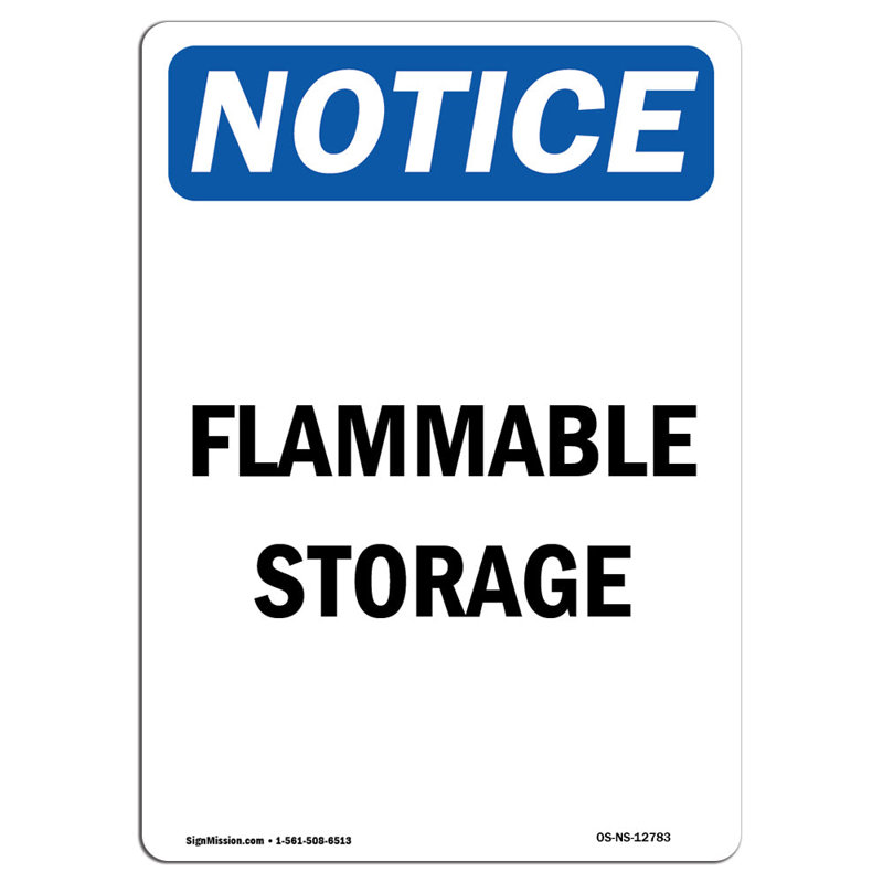 Flammable Storage Sign