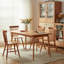 Burlywood Rectangular Solid Dining Table For Dining Room/Kitchen-957514875