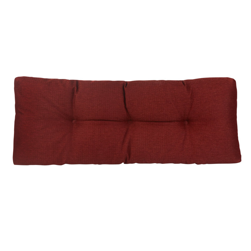Omega Non-Slip Bench Cushion, Flame, 35" W x 14" D