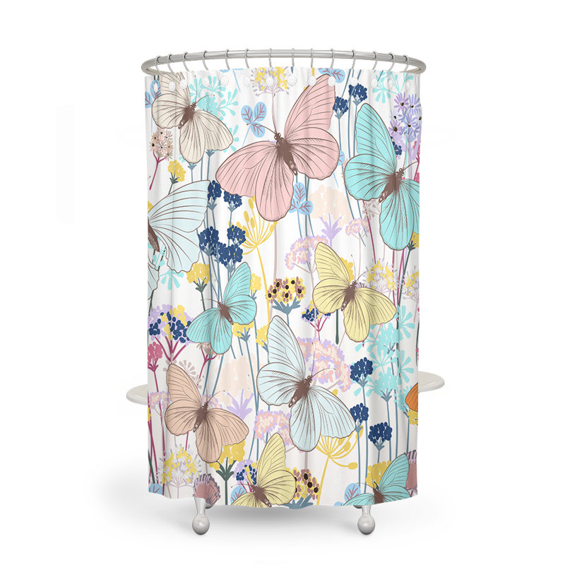 Pavonis Shower Curtain, 72" H x 70" W