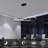 Modern LED Pendant Light Dimmable Infinity Design Hanging Ceiling Fixture Black