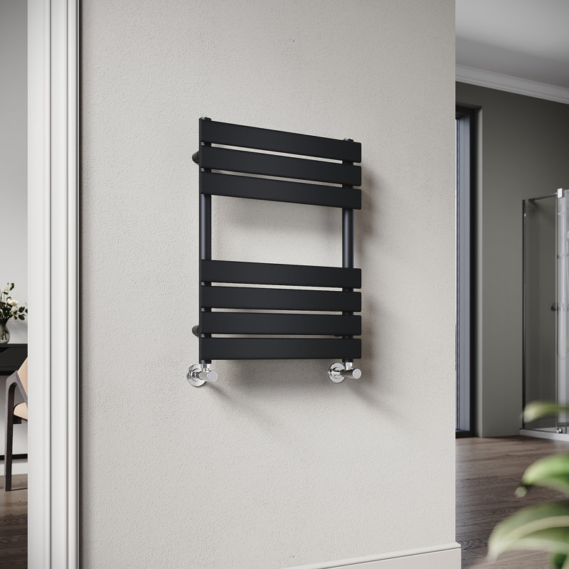 Bernadet 7 Wall Towel Rack, Matte Black