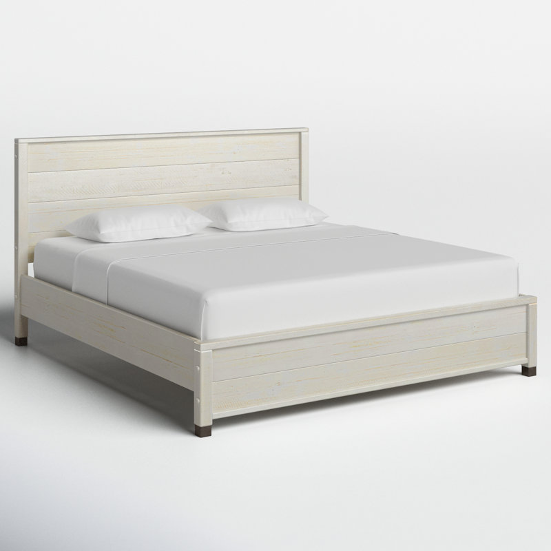 Altamirano Solid Wood Panel Bed