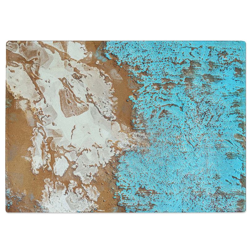Tempered Glass Power of Love Chopping Board, 28.5 cm W x 20 cm L