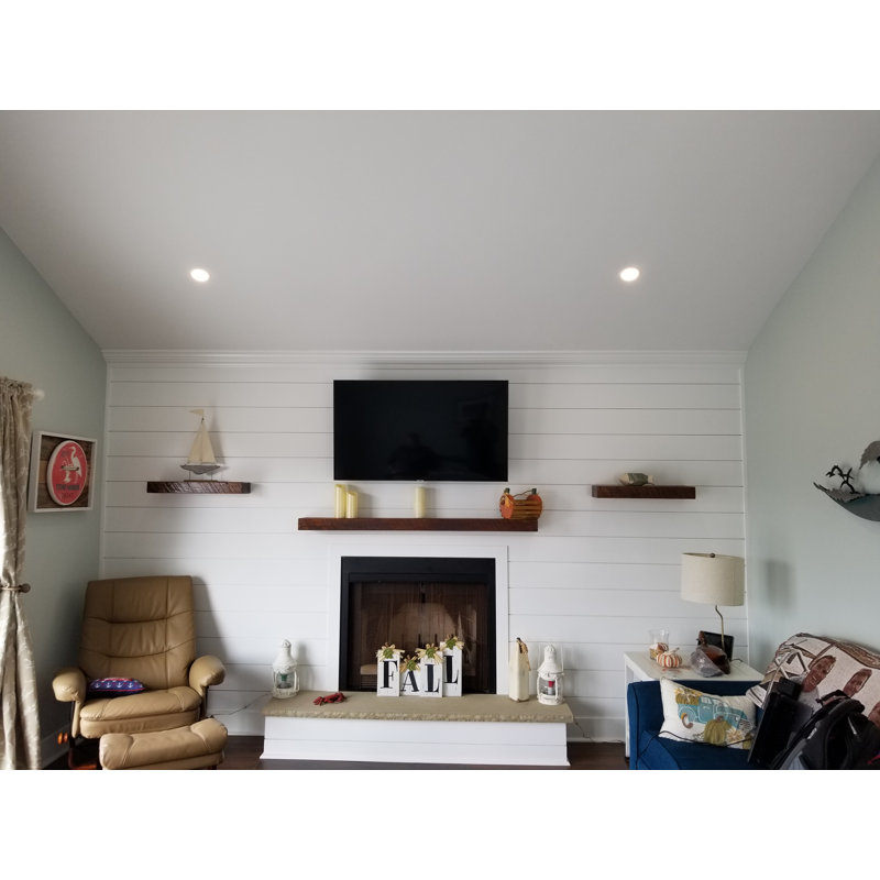Anniek Fireplace Shelf Mantel, Brown, 78"