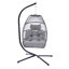 Fauteuil à œufs avec support Glenrock pour 1 personne-1088432891