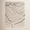 Cream Modern Abstract Shag Rug