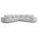 Perry Modular Sofa Set 01 In Chalk Fabric