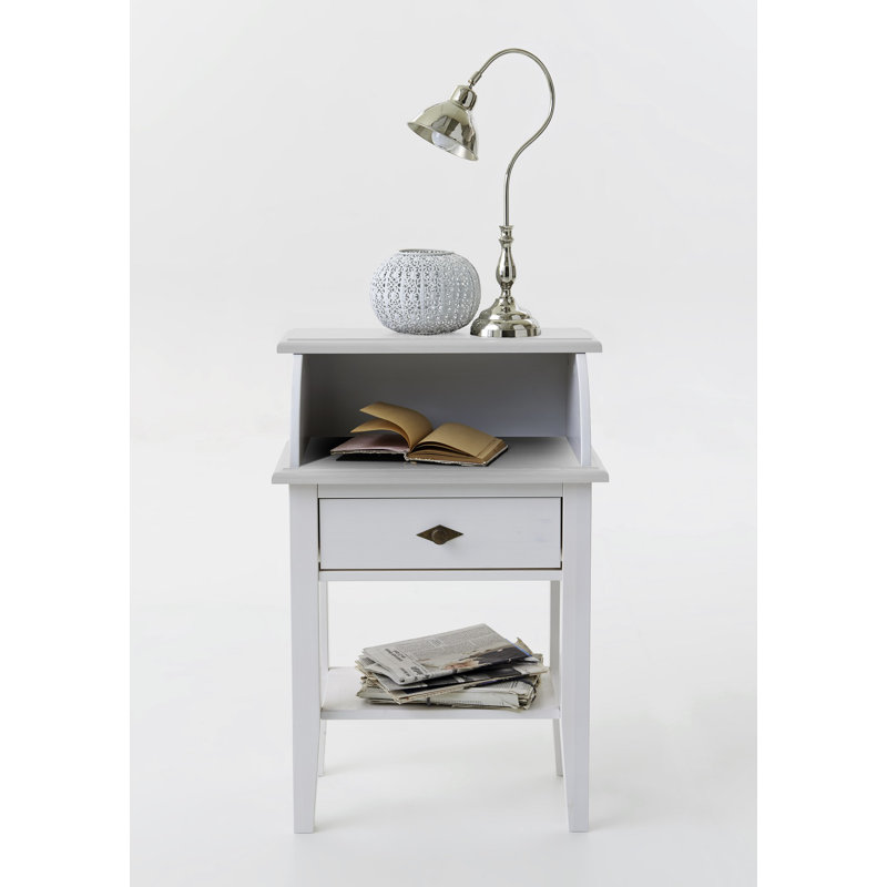 Kelly Plant Stand, Stained and varnished white/White