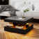 Charvez Solid Coffee Table with 16 Colors LED Lights, 78 x 78 cm