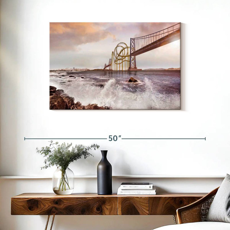 Roller Coaster Bridge, 24" H x 36" W