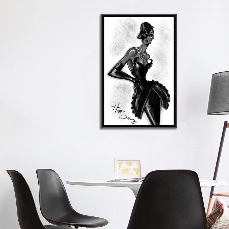 Élégant - , H 40 po x l 26 po, Impression sur toile flottante sans passe-partout, Gris