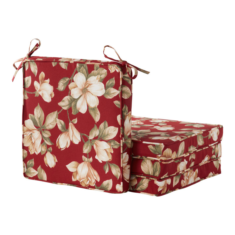 Outdoor Dining Chair Seat Pad, Roma Floral