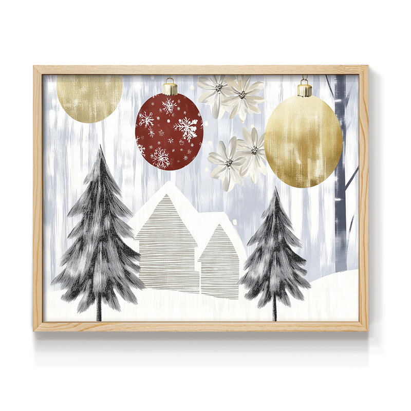 Art de Noël - CCXI - Reproduction encadrée - Restickable, Naturel, H 11 po x l 14 po