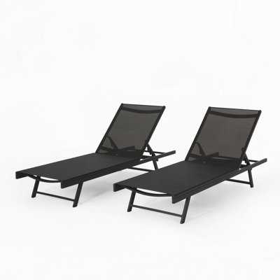 Patio Chaise Lounge(Set of 2)