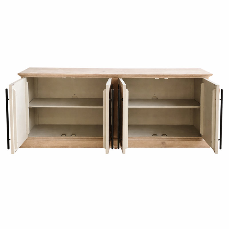 Buffet 70 "Harrison, Blanc délavé vieilli