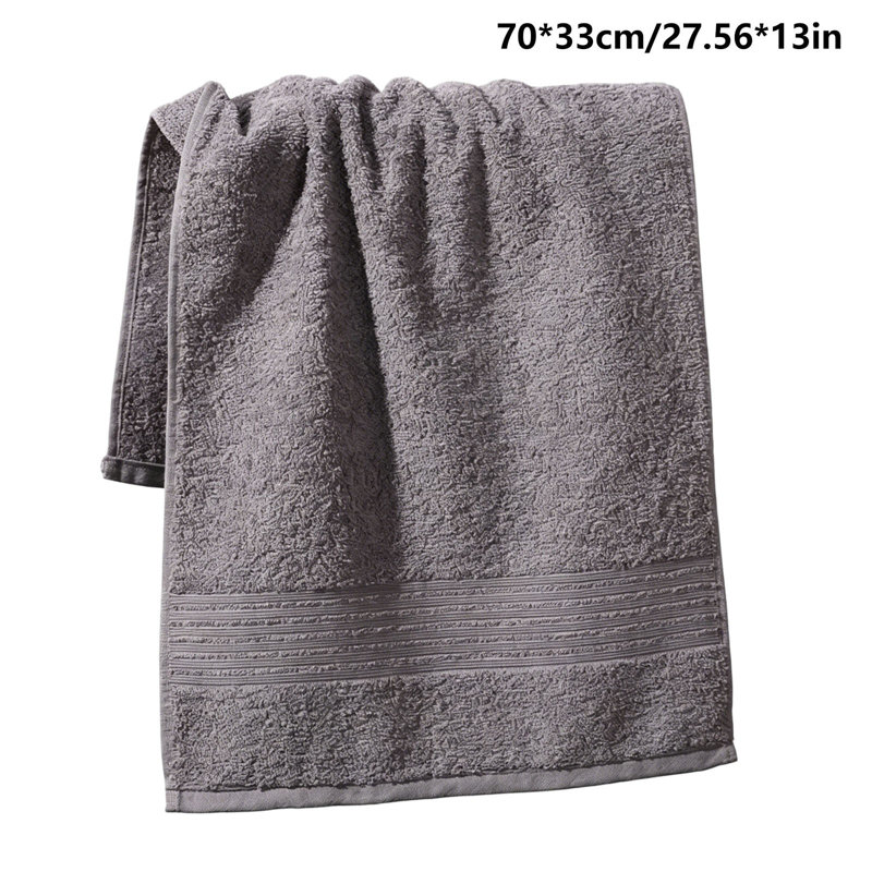Soft Absorbent Quick Dry Face Towel, Lint Free Hand Towel And Facial Washcloth For Daily Home Use, 13x27.6in Gray, Gray