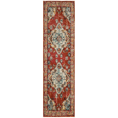 Tapis oriental orange Hertzler