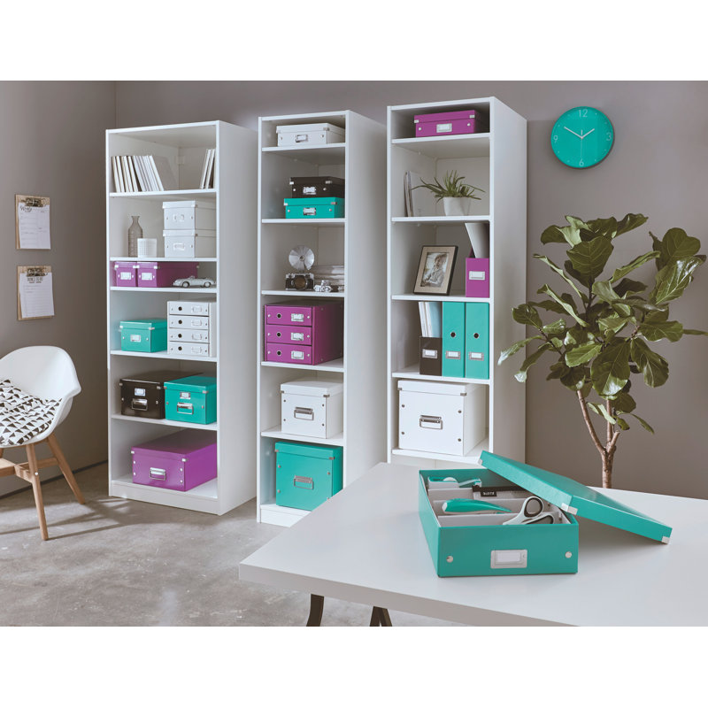 Leitz Decorative Bin, Ice Blue, 32cm H x 31cm W x 36cm D