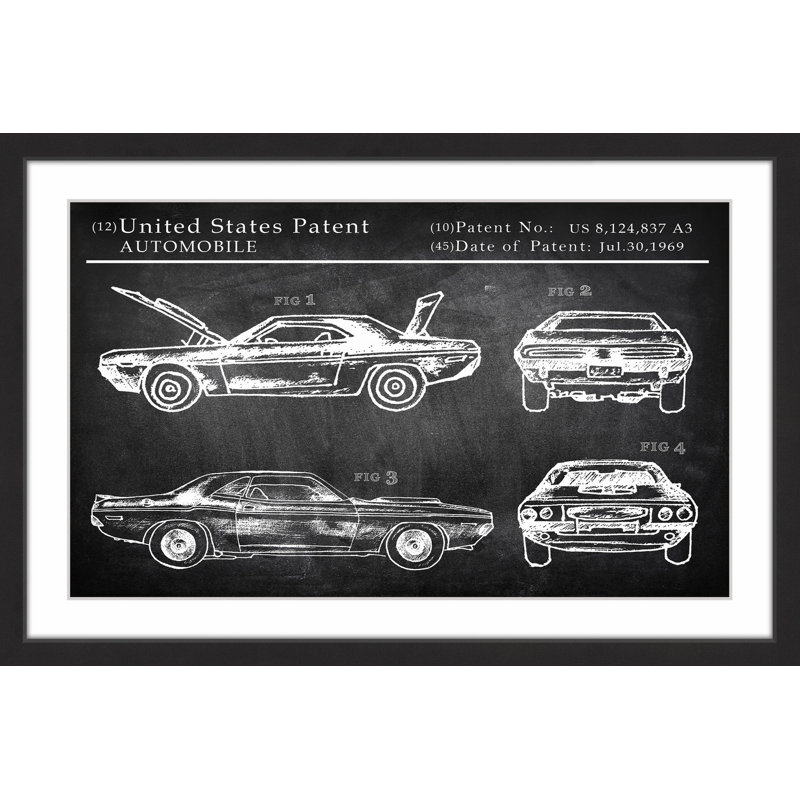 «Dodge Défiant», reproduction encadrée, H 24 po x l 36 po x P 1,5 po