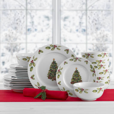 16pc Christmas Lodge Santa Dinnerware Set - Certified International : Target