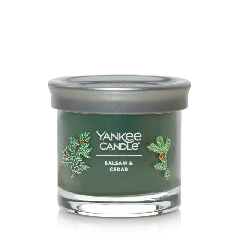 Balsam & Cedar Scented Small Soy Tumbler Candle