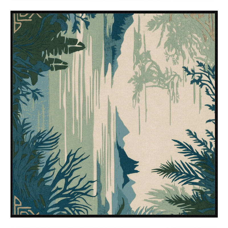 Serene Glyphs Rug, Square 5'
