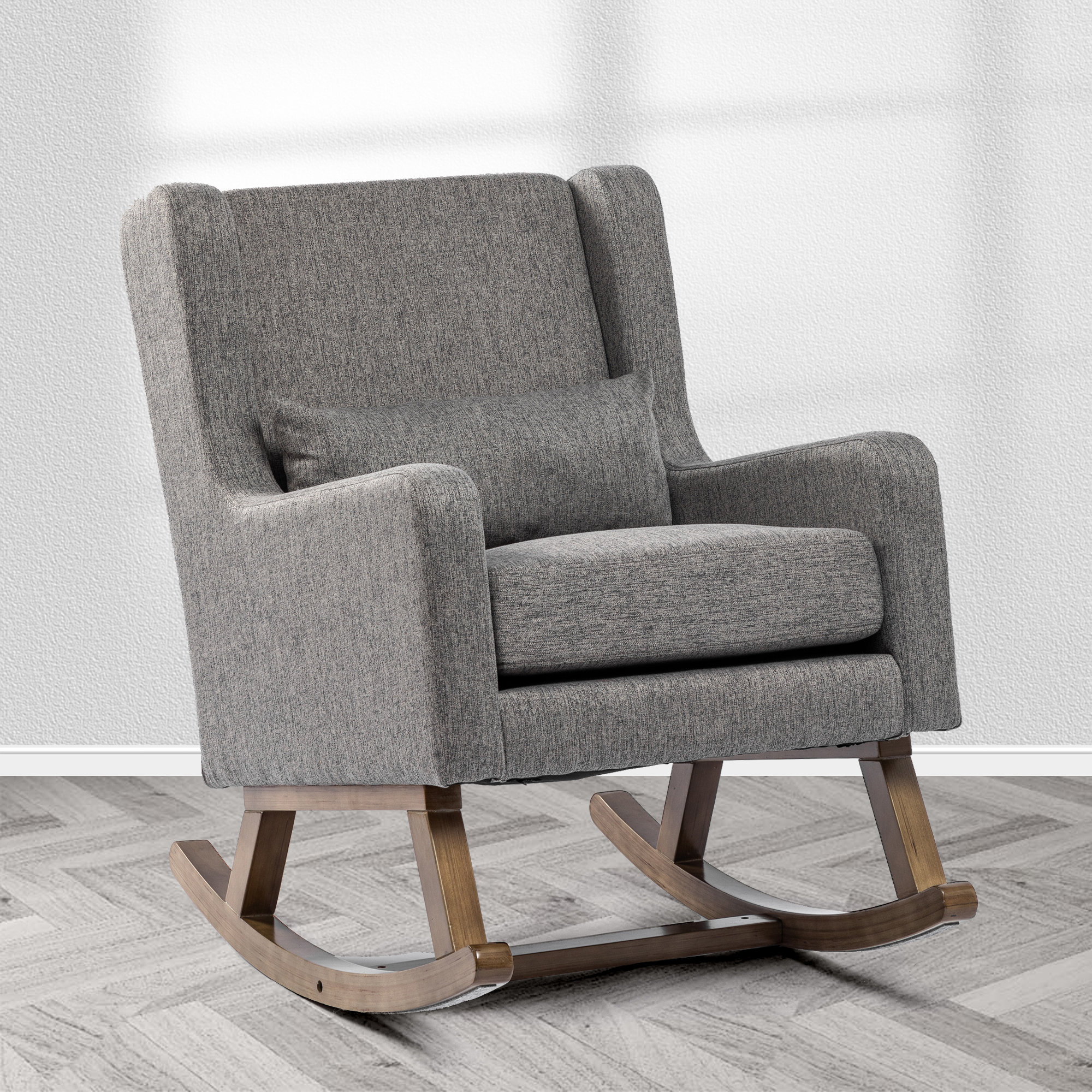 Red Rocking Comfy Chair Red Barrel Studio® Rocking Chair | Wayfair