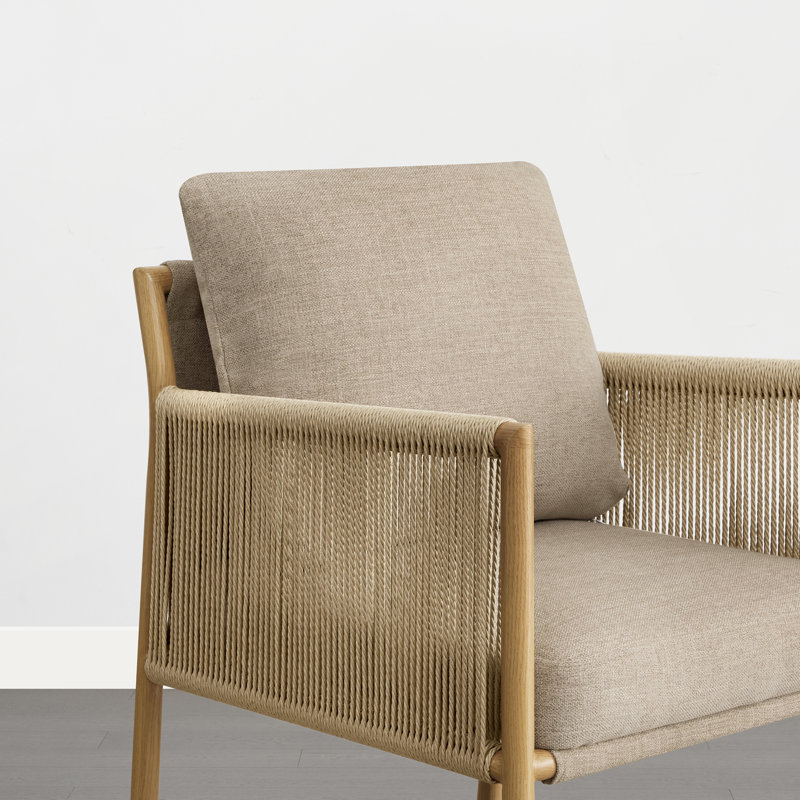 Upholstered Counter Stool with Frame, Tan